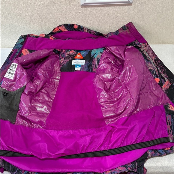 Columbia Multicolor Abstract Jacket kids ski jacket L - Picture 6 of 12